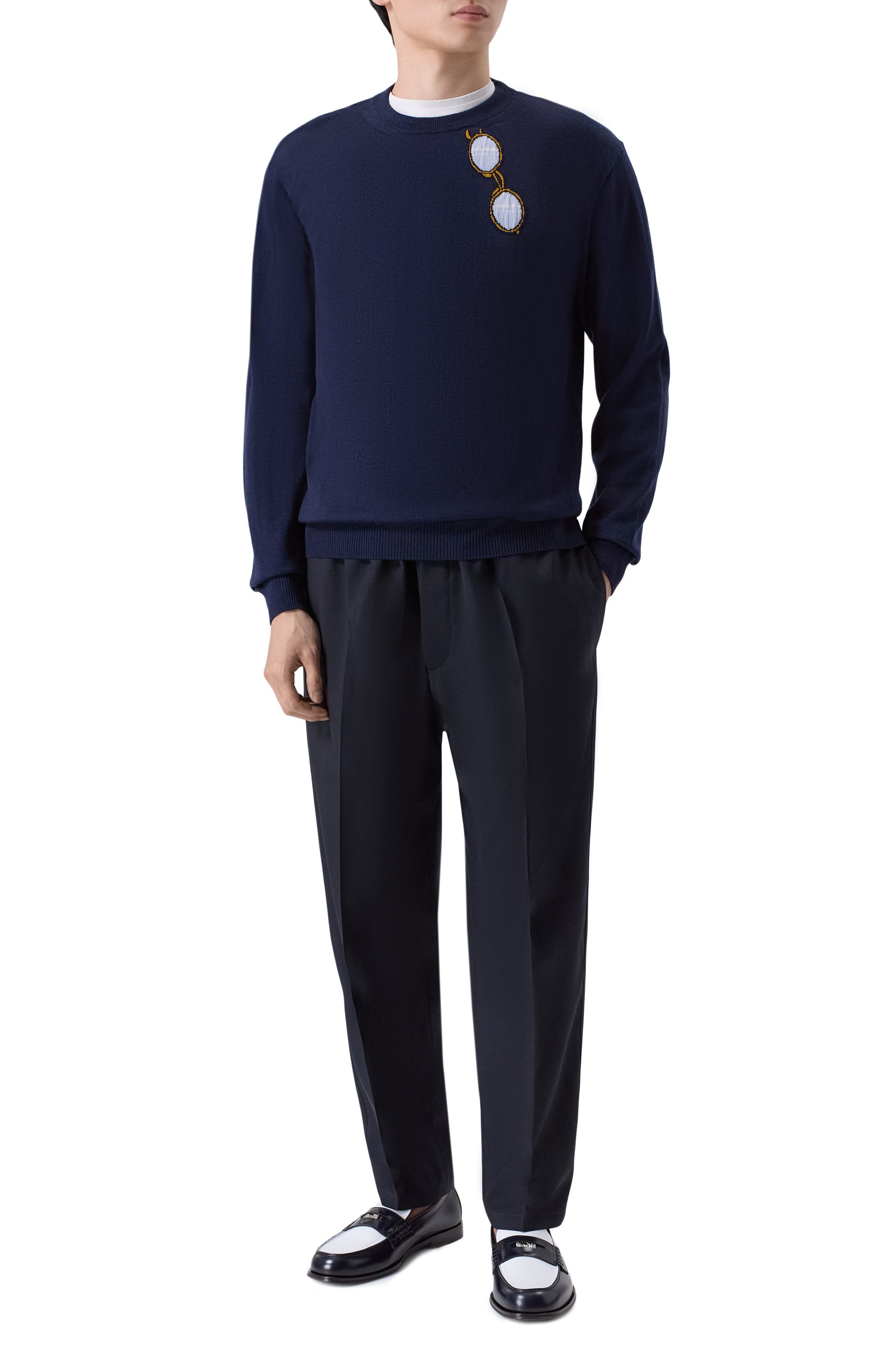 Кожаные пенни-лоферы neoclassic DSQUARED2 черно-белого цвета по цене 84750 руб., арт. L0M0044/24908454, фото 2 Кожаные пенни-лоферы neoclassic DSQUARED2, арт. L0M0044/24908454, фото 2