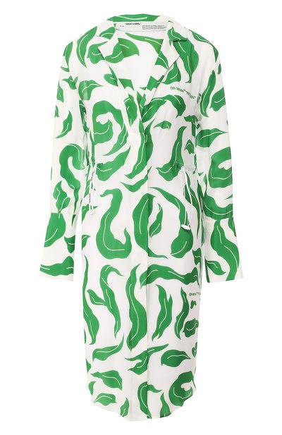 Платье из смеси вискозы и шелка OFF-WHITE, арт. 0WDB217R20H150900140, фото 1