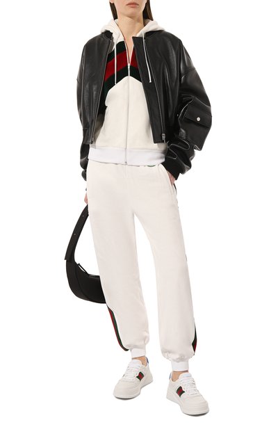 Хлопковая толстовка GUCCI бежевого цвета по цене 201600 руб., арт. 678640 XJDYG, фото 2 Хлопковая толстовка GUCCI, арт. 678640 XJDYG, фото 2