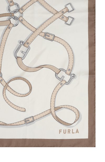 Шелковый платок FURLA кремового цвета по цене 19000 руб., арт. WT00021/BX3114, фото 4 Шелковый платок FURLA, арт. WT00021/BX3114, фото 4