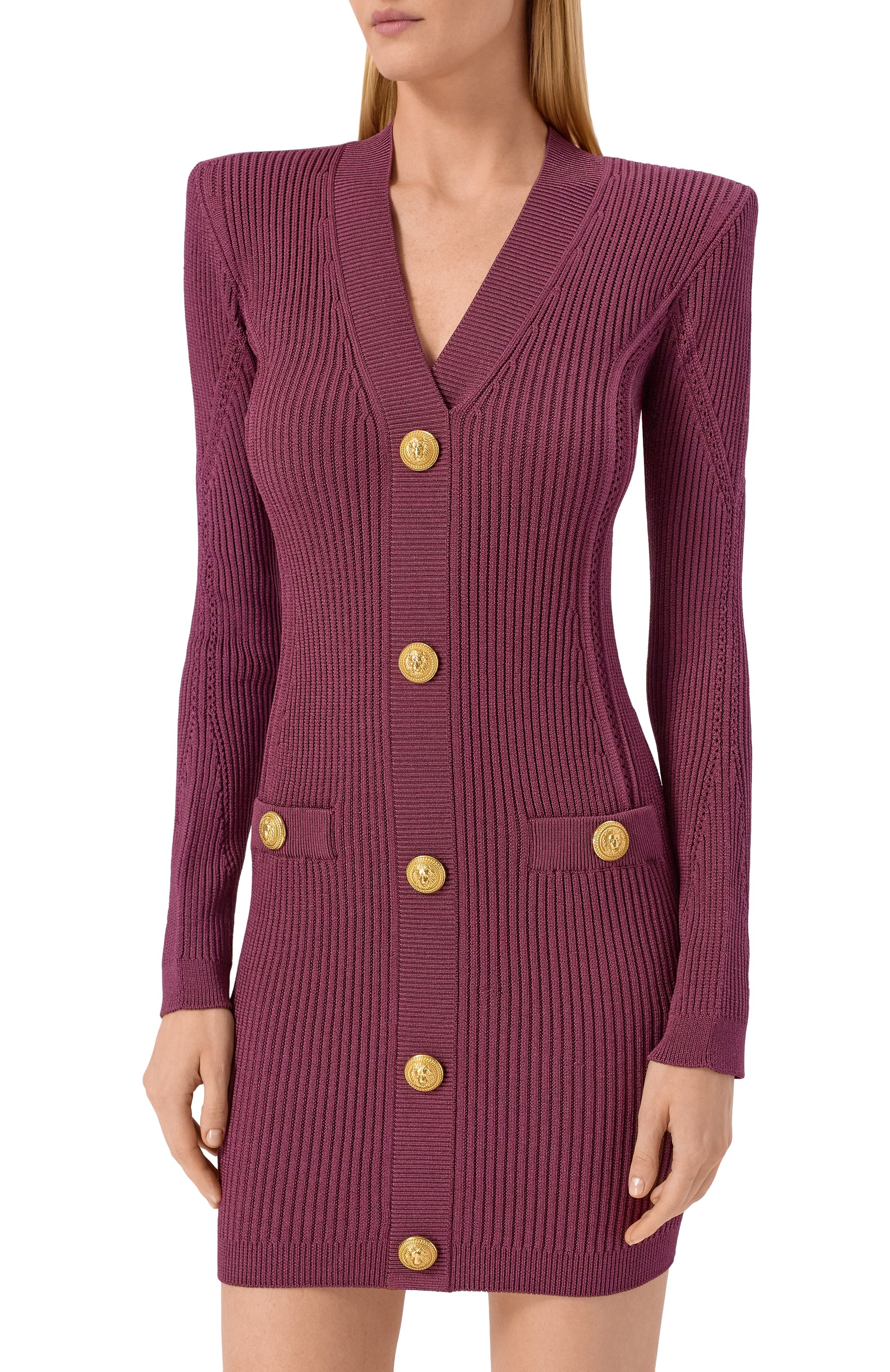 Платье из вискозы BALMAIN, арт. FF0R8033/KJ15, фото 3