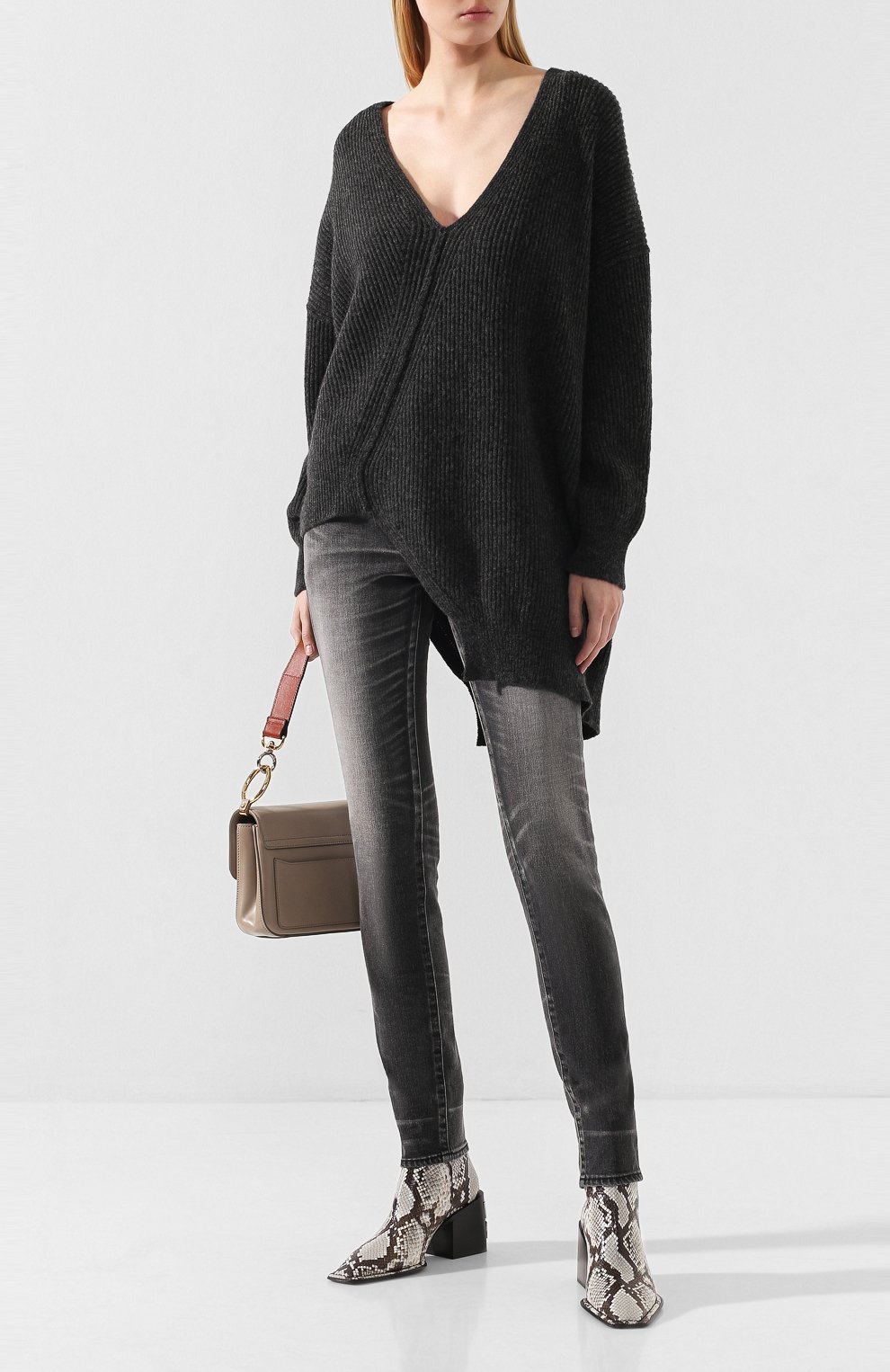 Шерстяной свитер ISABEL BENENATO темно-серого цвета по цене 69900 руб., арт. DK93F19, фото 2 Шерстяной свитер ISABEL BENENATO, арт. DK93F19, фото 2
