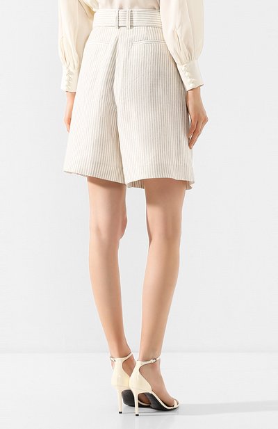 Льняные шорты ZIMMERMANN бежевого цвета по цене 61550 руб., арт. 7555PSUP, фото 4 Льняные шорты ZIMMERMANN, арт. 7555PSUP, фото 4