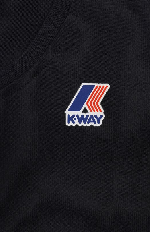 

Хлопковая футболка K-Way, Синий