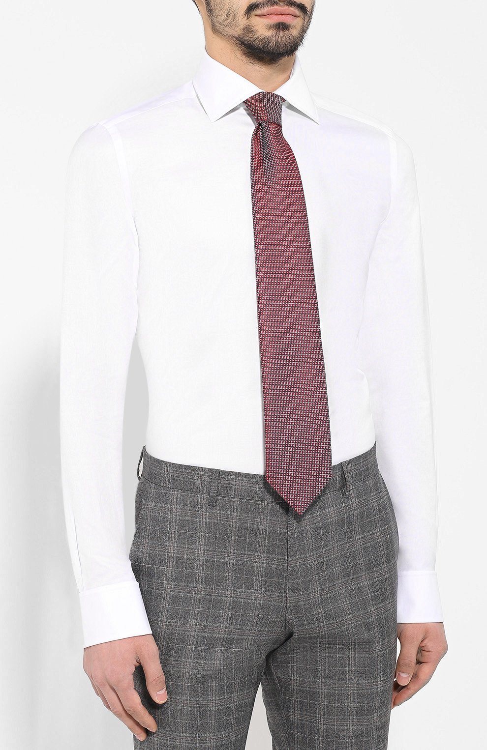 Хлопковая сорочка с воротником кент LUIGI BORRELLI, арт. EV08/LUCIAN0 DC/TS10701, фото 4