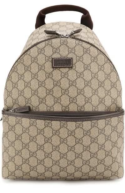 Рюкзак из канвы gg supreme с отделкой из кожи GUCCI, арт. 271327/KHN5N, фото 1