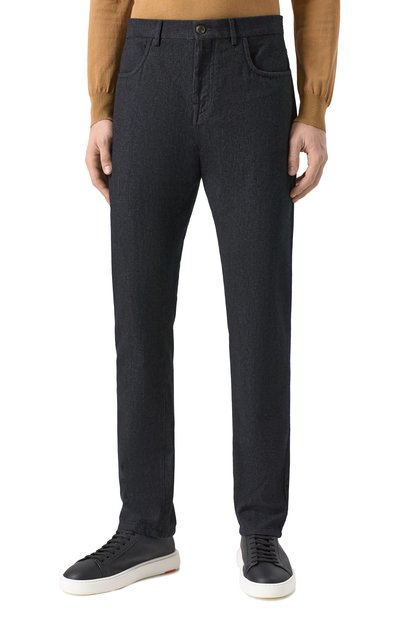 Брюки из хлопка и шерсти CANALI, арт. V1551/AV05333, фото 3