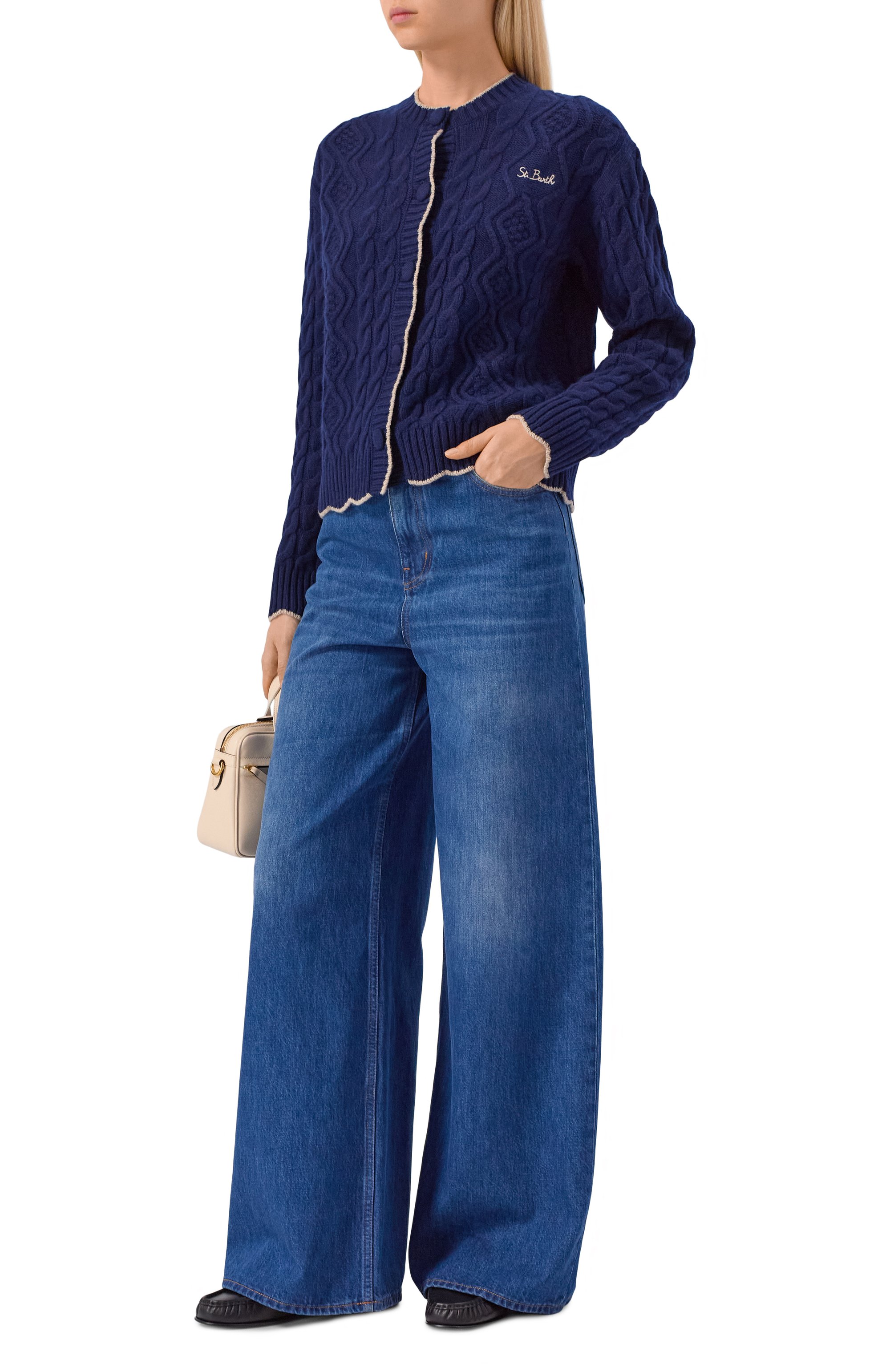 Кардиган из шерсти и вискозы MC2 SAINT BARTH, арт. MLE002-03733I/MALLERY, фото 2