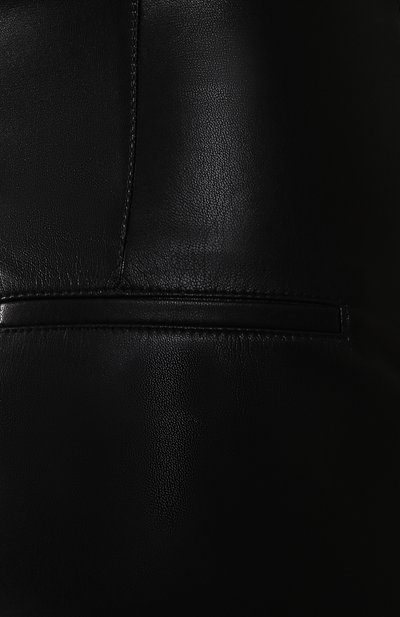 Брюки NANUSHKA черного цвета по цене 44200 руб., арт. AFRICA_BLACK_VEGAN LEATHER, фото 5 Брюки NANUSHKA, арт. AFRICA_BLACK_VEGAN LEATHER, фото 5