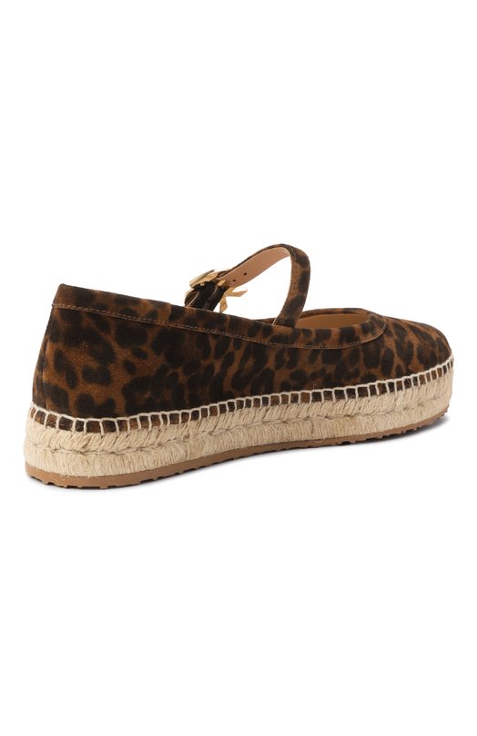 Замшевые эспадрильи Elda Gianvito Rossi G22366.05G0M.VLULEPA Леопардовый  G22366.05G0M.VLULEPA Фото 5