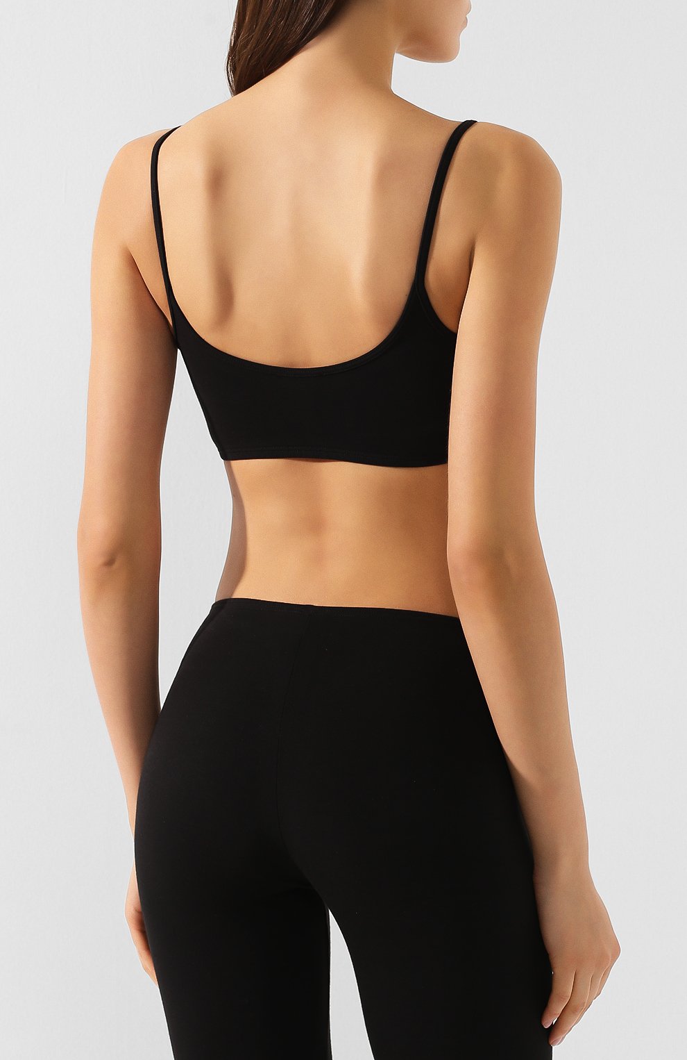 Хлопковый топ DSQUARED2 черного цвета по цене 6640 руб., арт. D8RG32360, фото 4 Хлопковый топ DSQUARED2, арт. D8RG32360, фото 4
