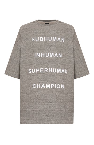 Мужская хлопковая футболка rick owens x champion RICK OWENS, арт. CM01E1674/CHMJ