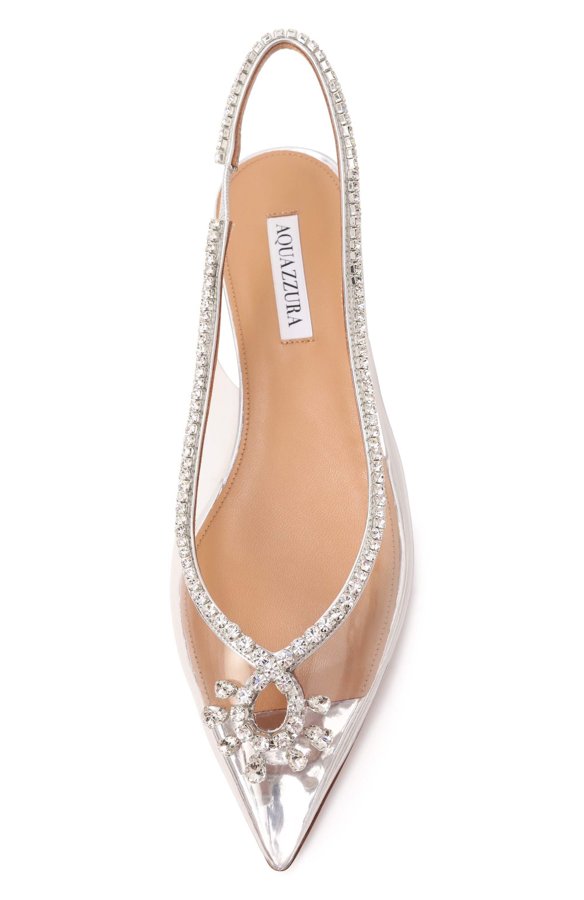 Балетки seduction crystal AQUAZZURA, арт. SCCFLAA0/SPP, фото 6