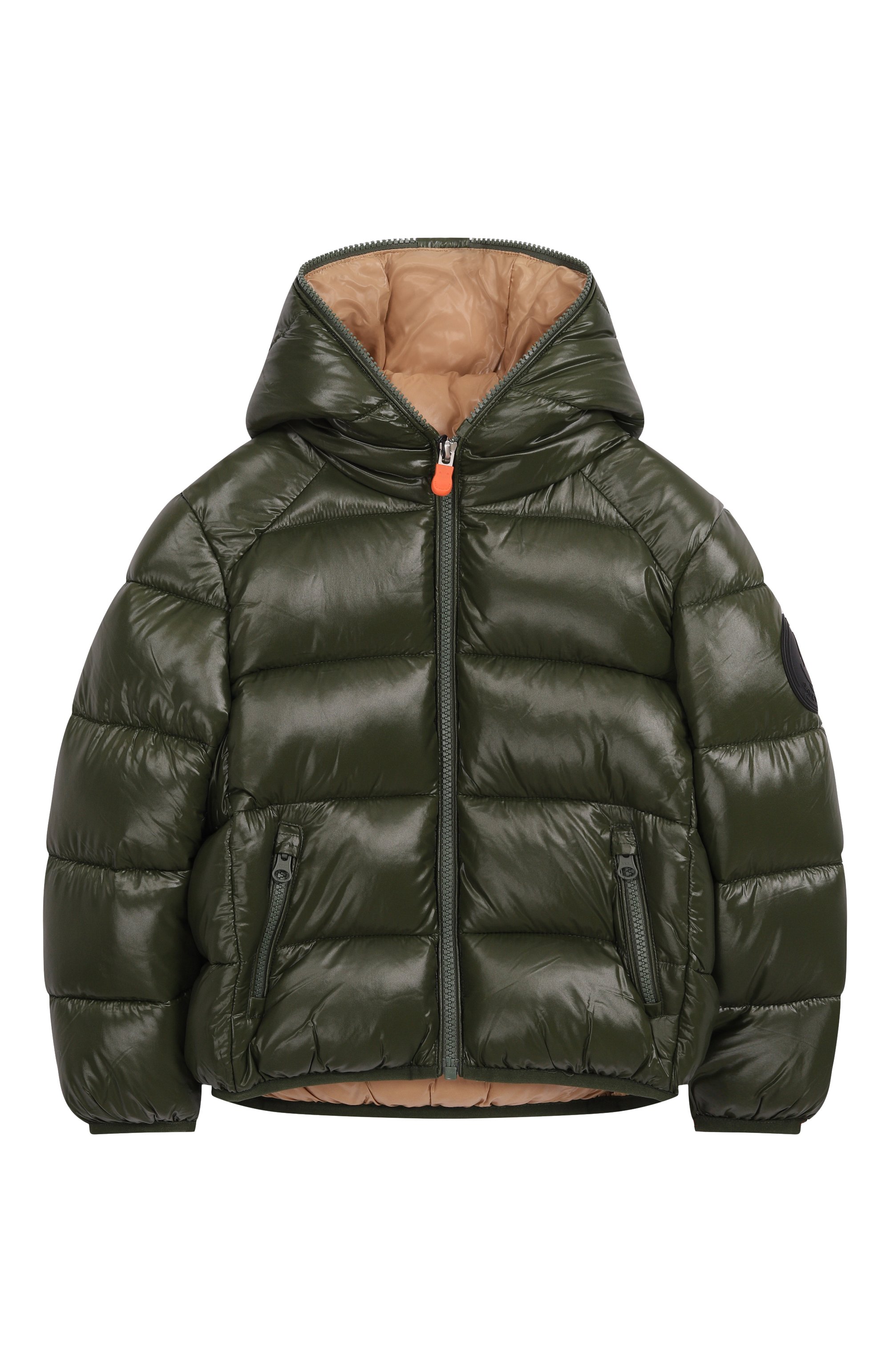 Утепленная куртка SAVE THE DUCK хаки цвета по цене 26150 руб., арт. J31280B/ARTIE/L0VE21, фото 1 Утепленная куртка SAVE THE DUCK, арт. J31280B/ARTIE/L0VE21, фото 1