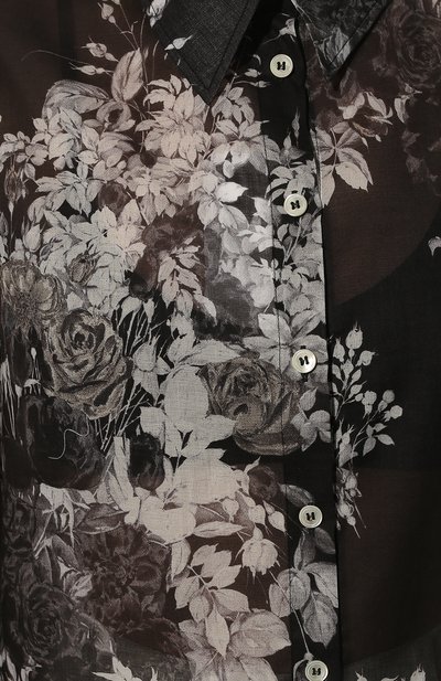 Хлопковая рубашка NOBLE&BRULEE коричневого цвета по цене 32300 руб., арт. NB151221/12, фото 5 Хлопковая рубашка NOBLE&BRULEE, арт. NB151221/12, фото 5