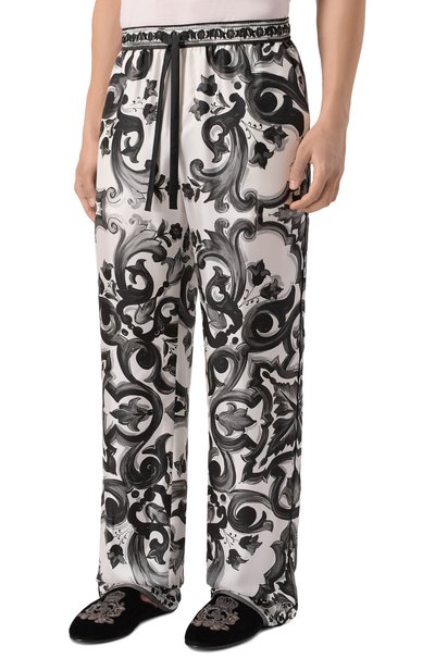Шелковые домашние брюки DOLCE & GABBANA, арт. GVRMAT/HI1SV, фото 3