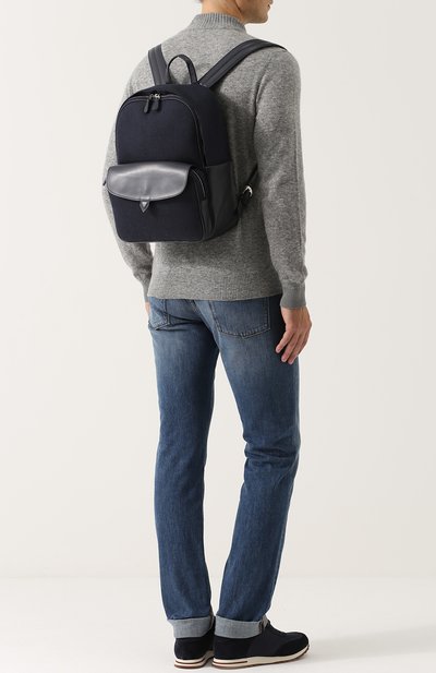 Текстильный рюкзак с кожаной отделкой LORO PIANA, арт. FAG3651, фото 2