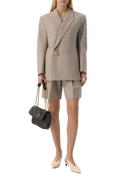Шерстяной жакет BOTTEGA VENETA бежевого цвета по цене 539500 руб., арт. A0024V/V6NC0, фото 2 Шерстяной жакет BOTTEGA VENETA, арт. A0024V/V6NC0, фото 2