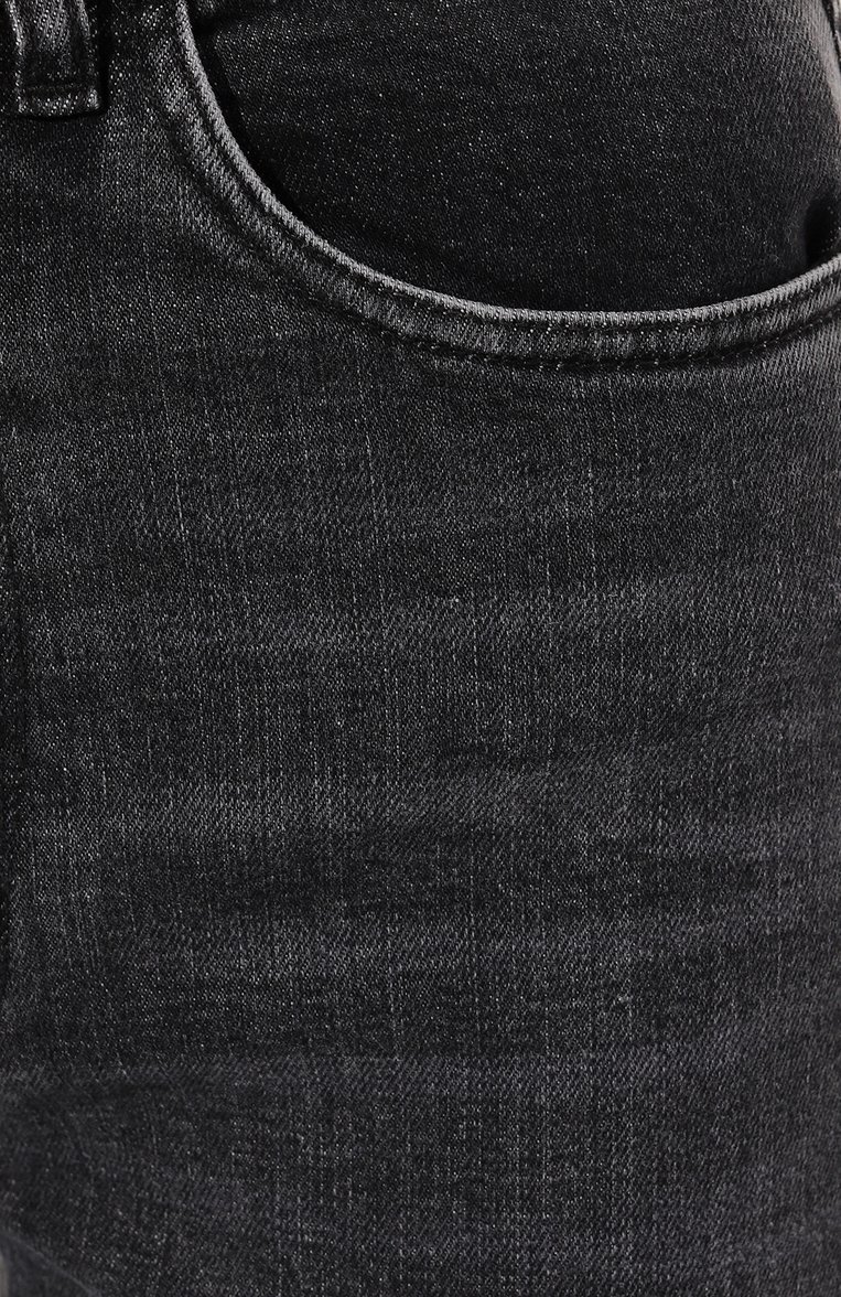 Женские джинсы 3X1 темно-серого цвета, арт. 31-W43108-DC02RG | Фото 5 (Кросс-КТ: Деним; Длина (брюки, джинсы): Стандартные; Силуэт Ж (брюки и джинсы): Прямые; Стили: Гранж; Материал сплава: Проставлено; Материал внешний: Хлопок, Деним; Детали: Потертости; Драгоценные камни: Проставлено)