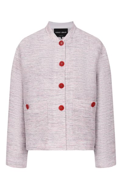 Женский жакет из вискозы и шелка GIORGIO ARMANI, арт. GW002960/TE20207