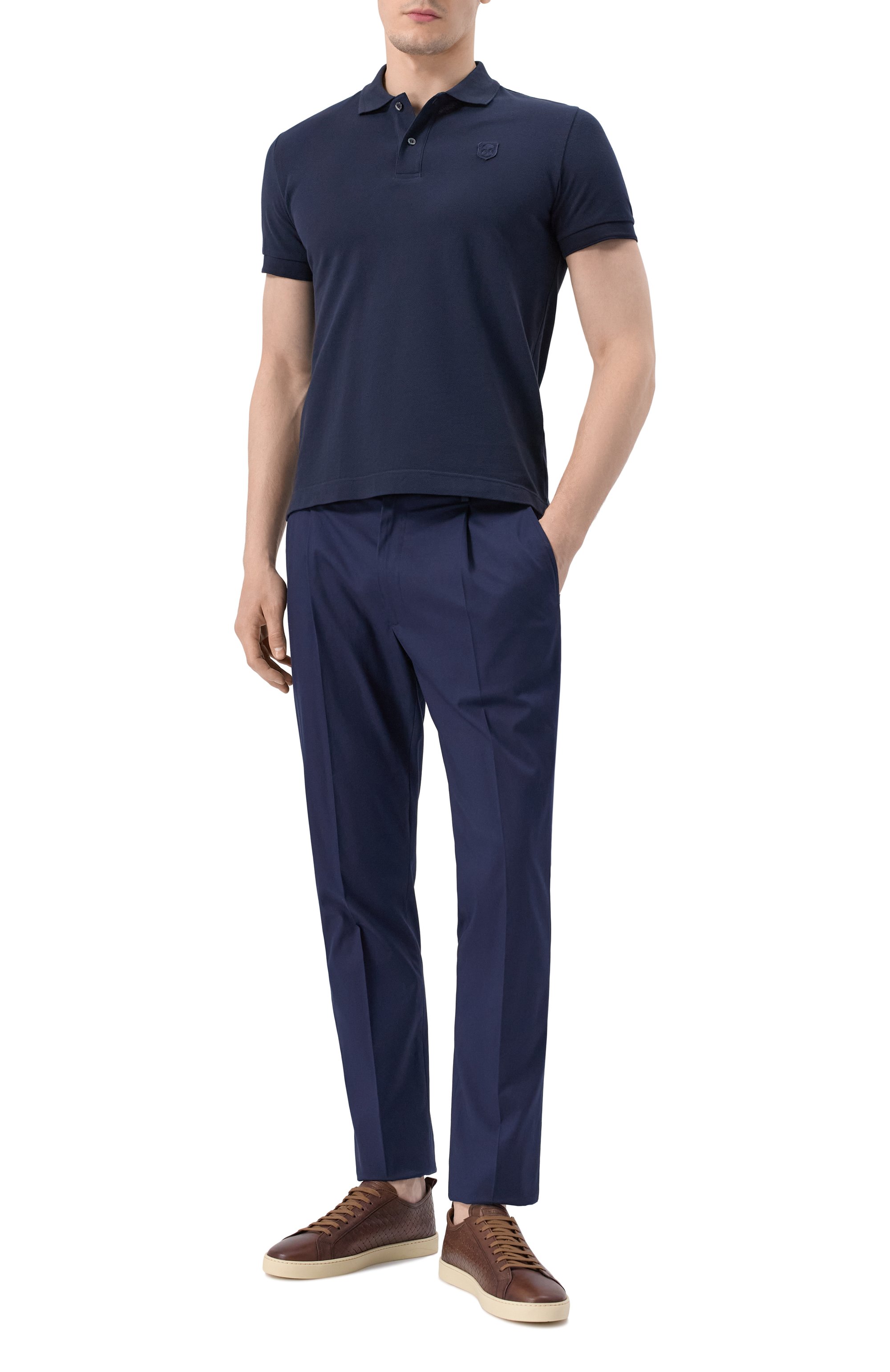 Хлопковое поло CORNELIANI, арт. 25G570-2525045, фото 2