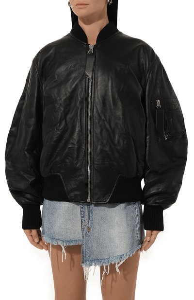 Кожаный бомбер THE ATTICO, арт. 231WCB04, фото 3