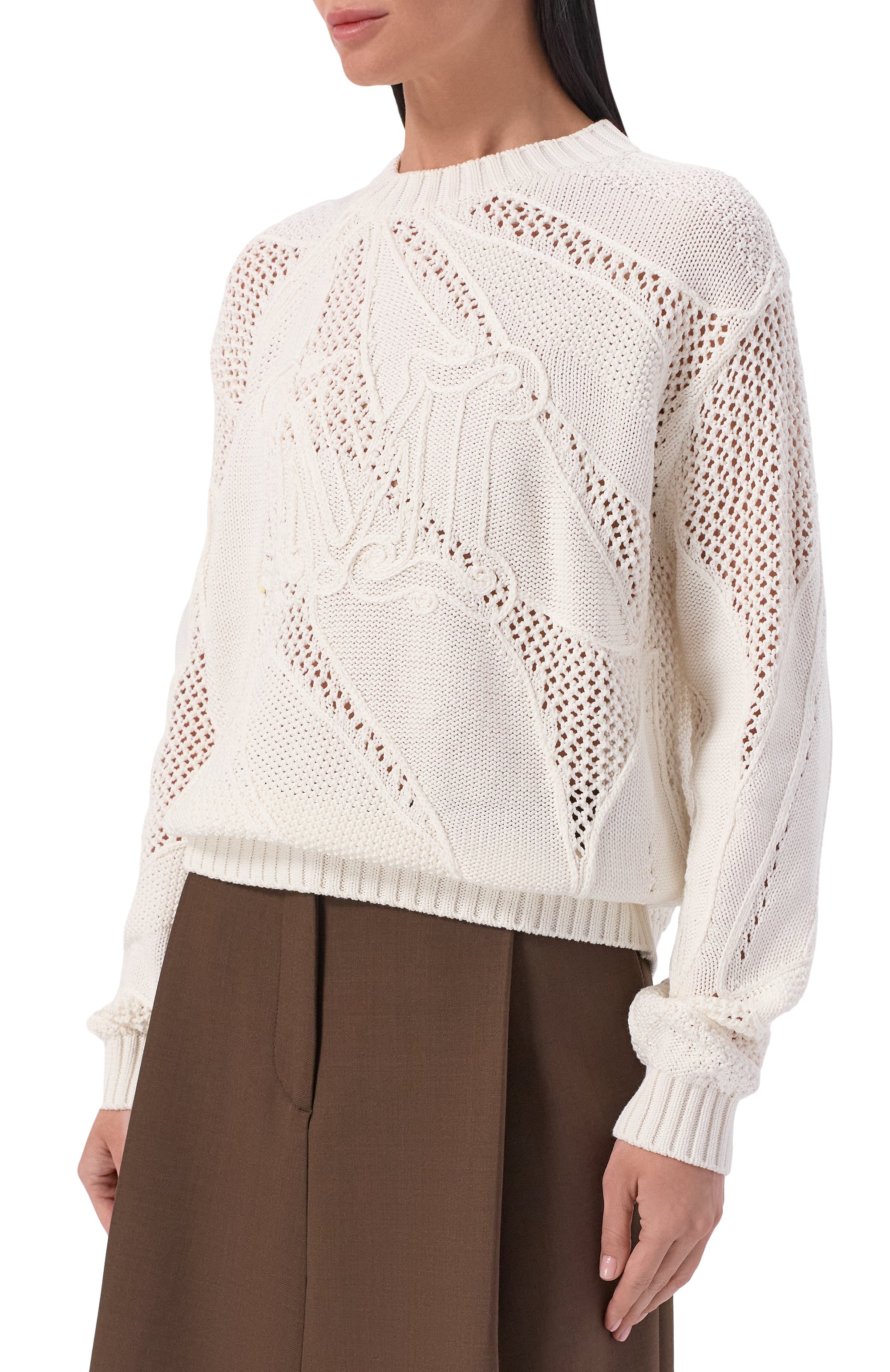 Хлопковый свитер MAX MARA, арт. MXMSALV0, фото 3