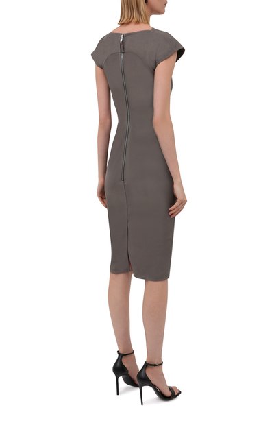 Платье из хлопка и вискозы RICK OWENS, арт. RP02A7525/GG, фото 4