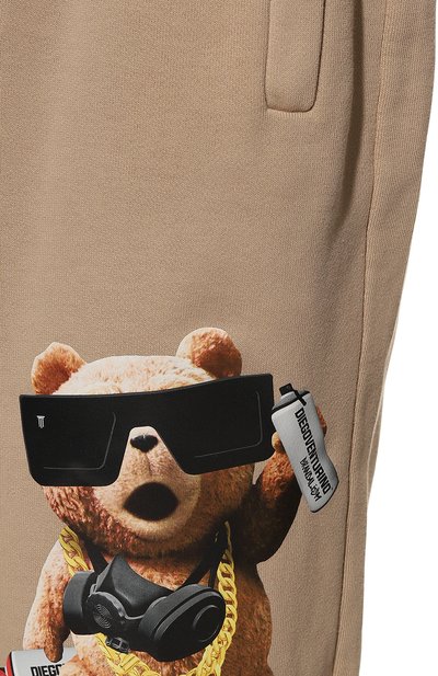 Хлопковые джоггеры DIEGO VENTURINO бежевого цвета по цене 35300 руб., арт. FW22-DV PNT P0G_WMN, фото 5 Хлопковые джоггеры DIEGO VENTURINO, арт. FW22-DV PNT P0G_WMN, фото 5