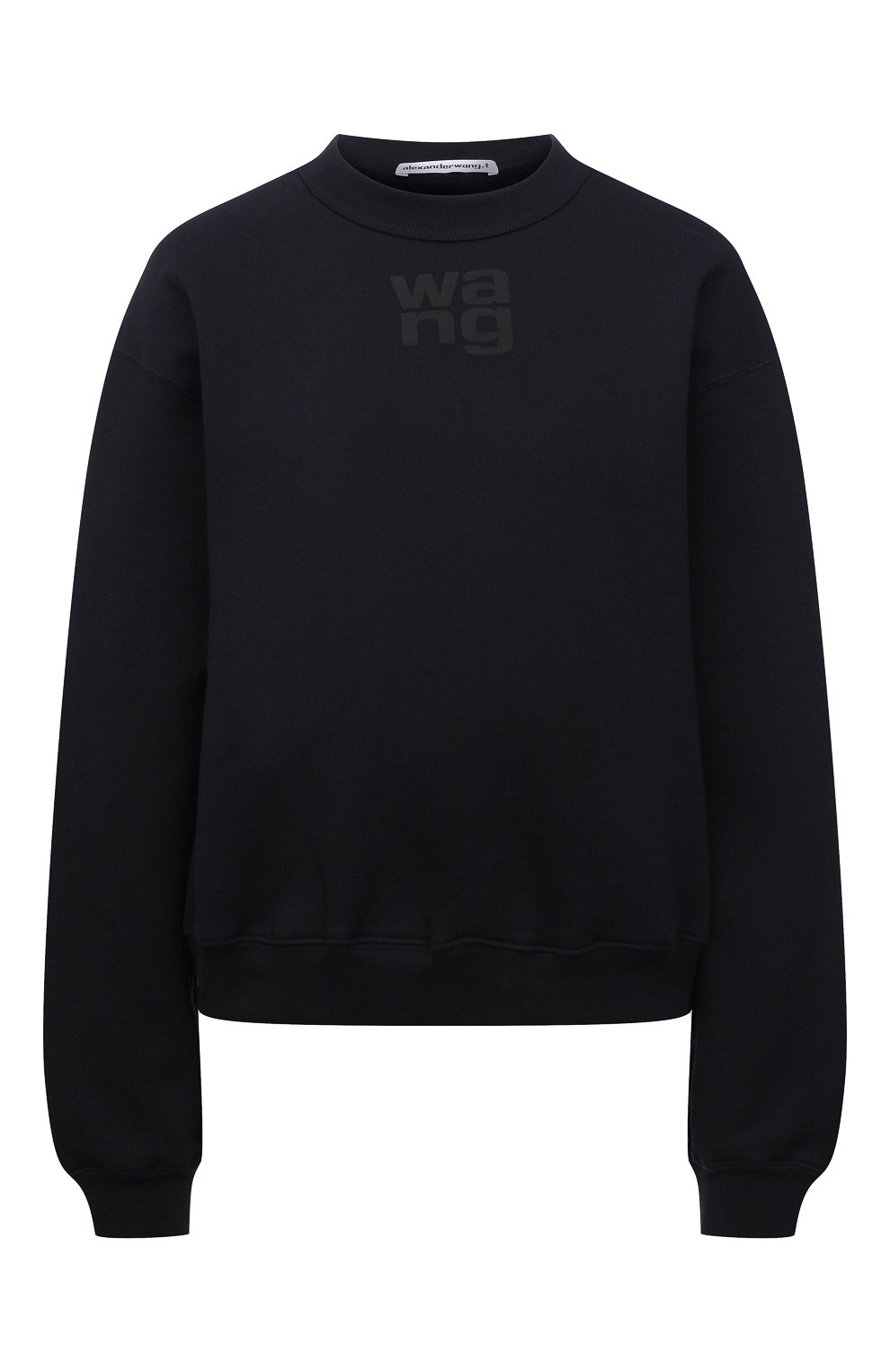 Хлопковый свитшот ALEXANDERWANG.T черного цвета по цене 26200 руб., арт. 4CC3211285, фото 1 Хлопковый свитшот ALEXANDERWANG.T, арт. 4CC3211285, фото 1
