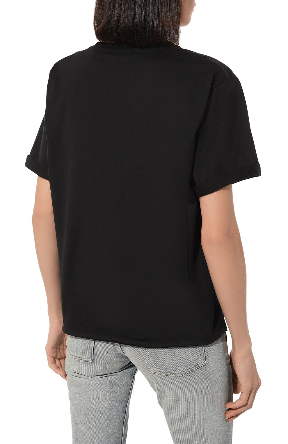 Хлопковая футболка SAINT LAURENT, арт. 460876, фото 4