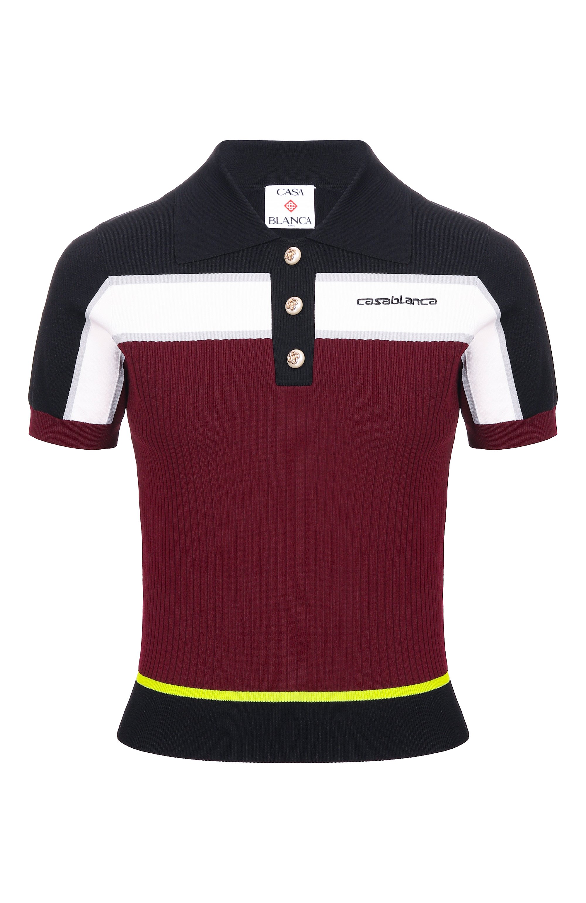 Поло из вискозы CASABLANCA, арт. W-SP26-KW-1233-01, фото 1