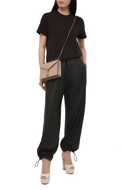 Кожаные босоножки jodie SAINT LAURENT, арт. 650258/1ZJ00, фото 2