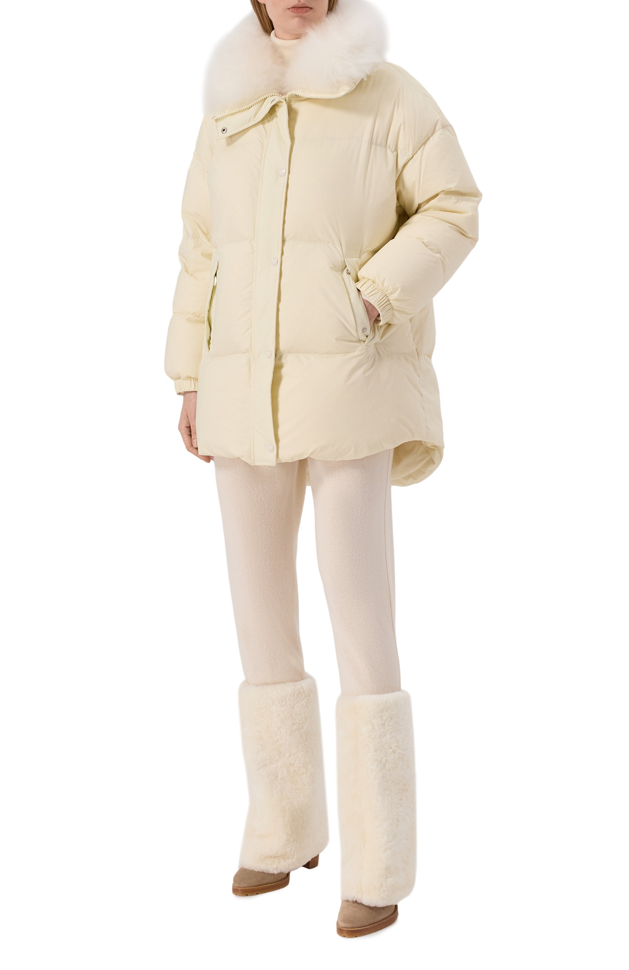 Сапоги из овчины YVES SALOMON, арт. 26WAC610XXMLCV, фото 3