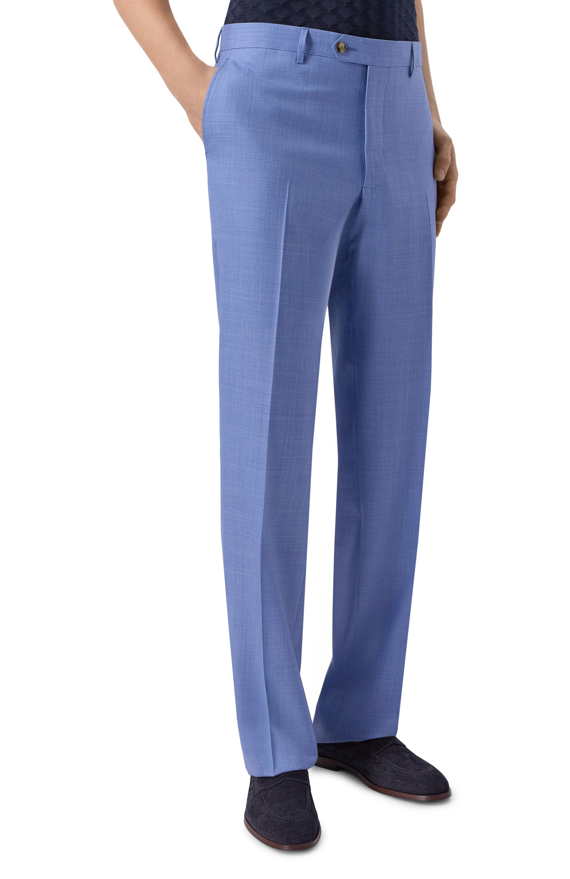 Брюки из шерсти и шелка MVST, арт. M26.CSM.T410/953-W00L/SILK, фото 3