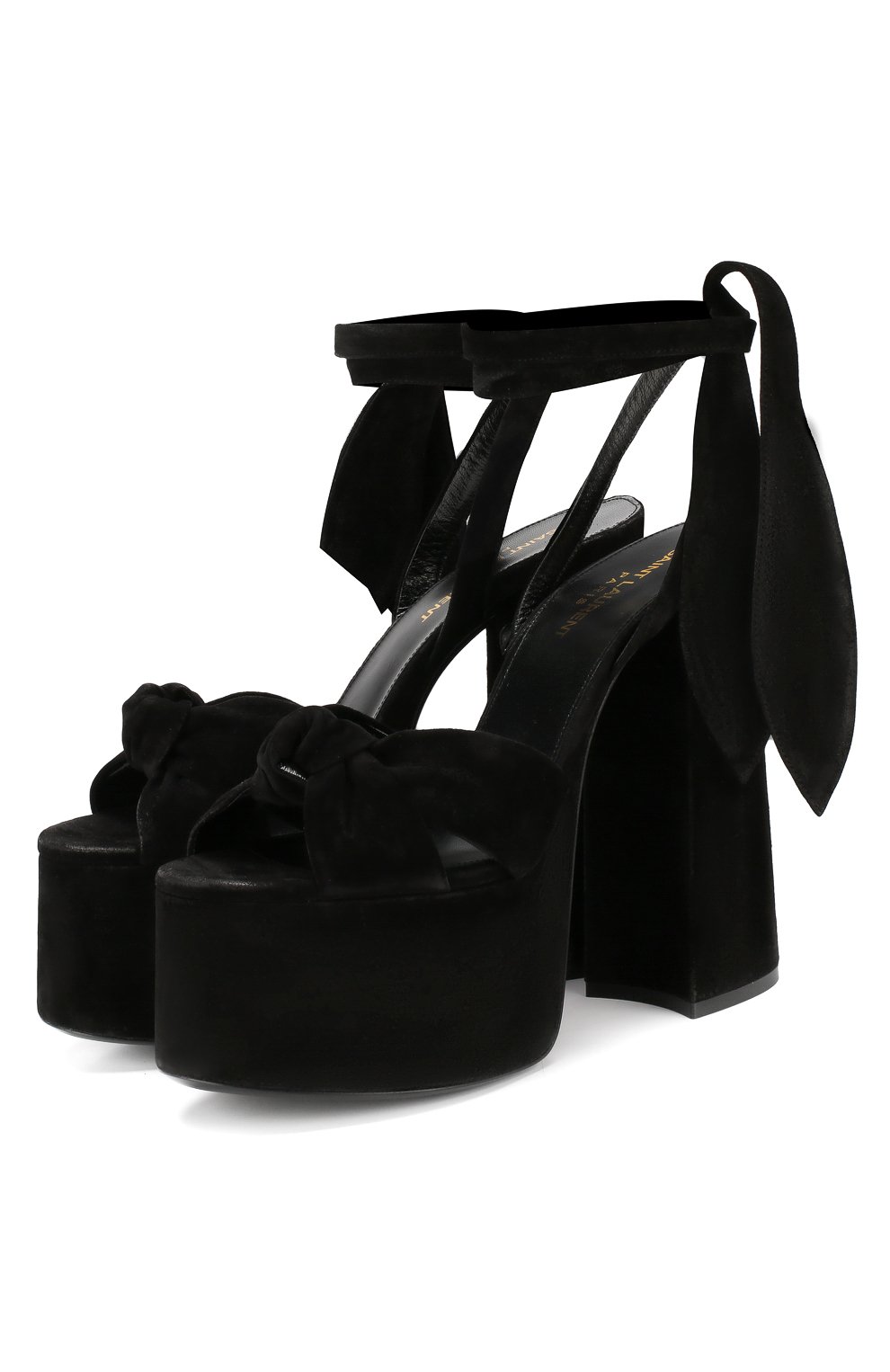 Замшевые босоножки  paige SAINT LAURENT, арт. 551819/0LI00, фото 1