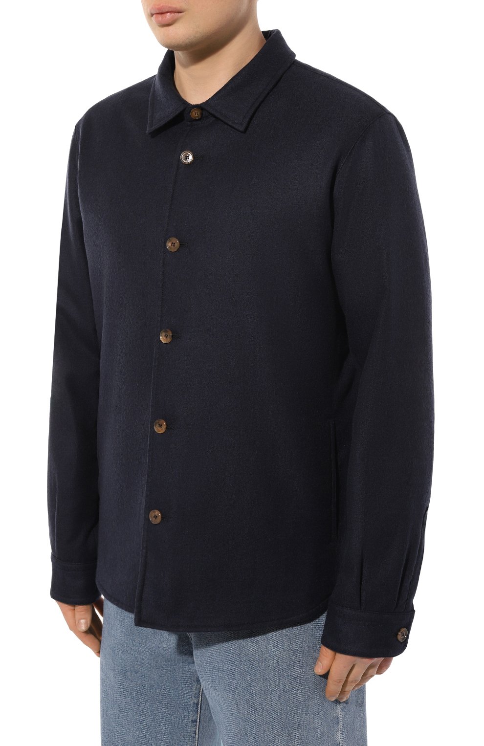 Кашемировая куртка-рубашка COLOMBO, арт. GI00428/SI, фото 3