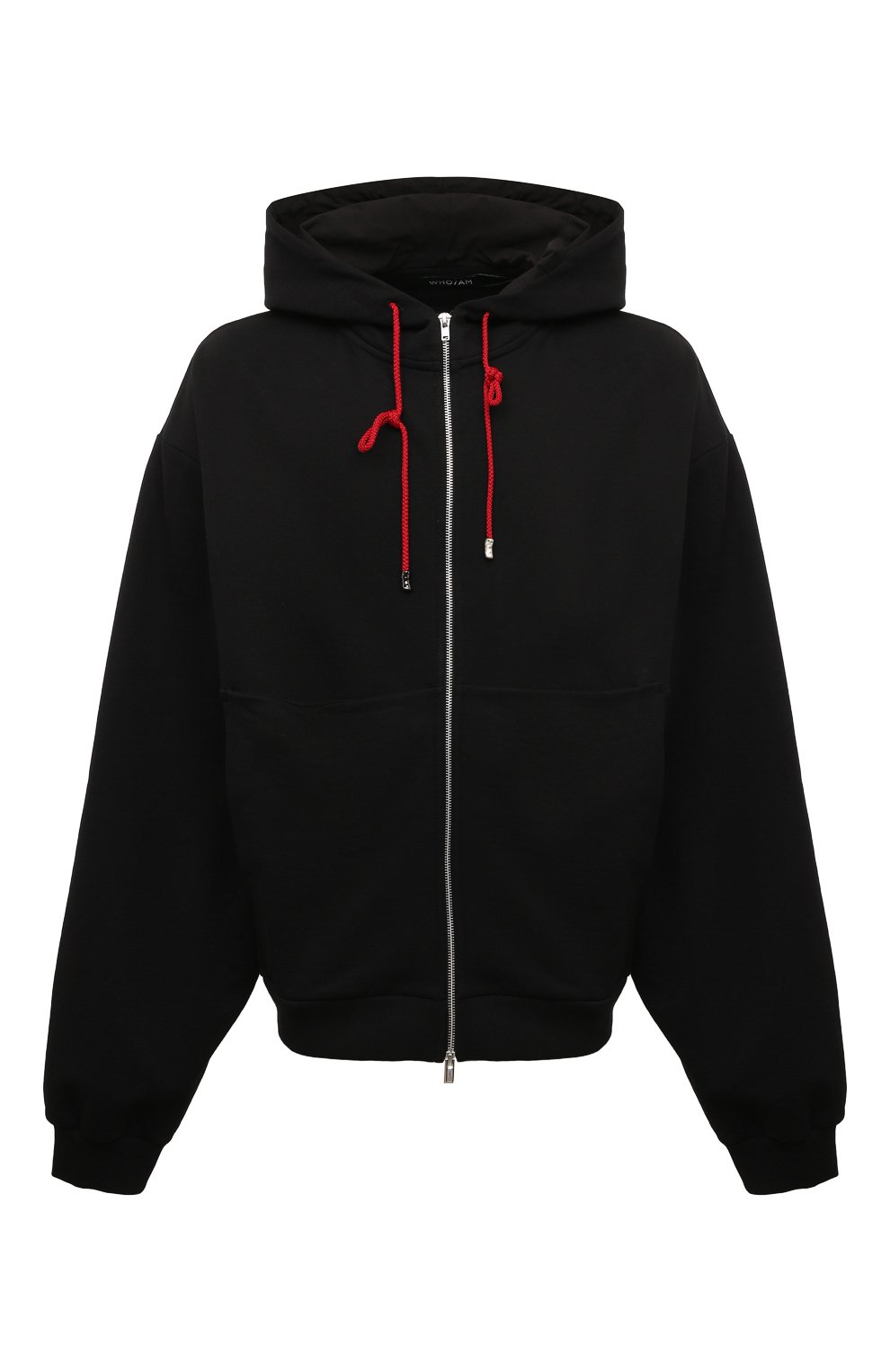 Хлопковая толстовка WHO_AM, арт. MZ1-P241-BLK, фото 1