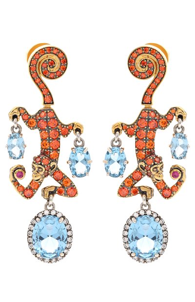 Серьги QUEENSBEE разноцветного цвета по цене 117480 руб., арт. 202427, фото 1 Серьги QUEENSBEE, арт. 202427, фото 1