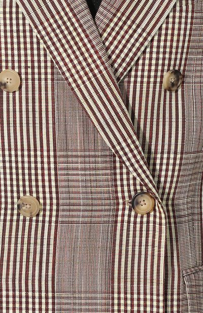 Двубортный жакет GOLDEN GOOSE DELUXE BRAND бежевого цвета по цене 83150 руб., арт. G34WP065.A1, фото 5 Двубортный жакет GOLDEN GOOSE DELUXE BRAND, арт. G34WP065.A1, фото 5
