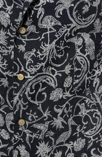 Льняная рубашка KITON, арт. UMC028H08902, фото 5