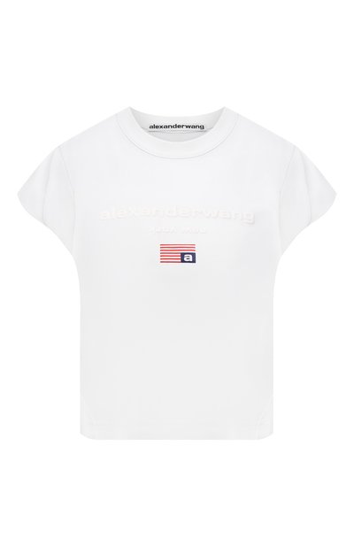 Женская хлопковая футболка ALEXANDER WANG, арт. 1CC3211495