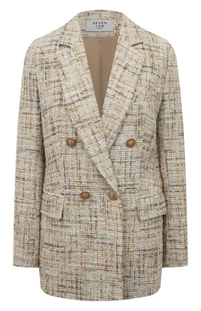 Женский двубортный жакет SEVEN LAB, арт. JK tw multi beige