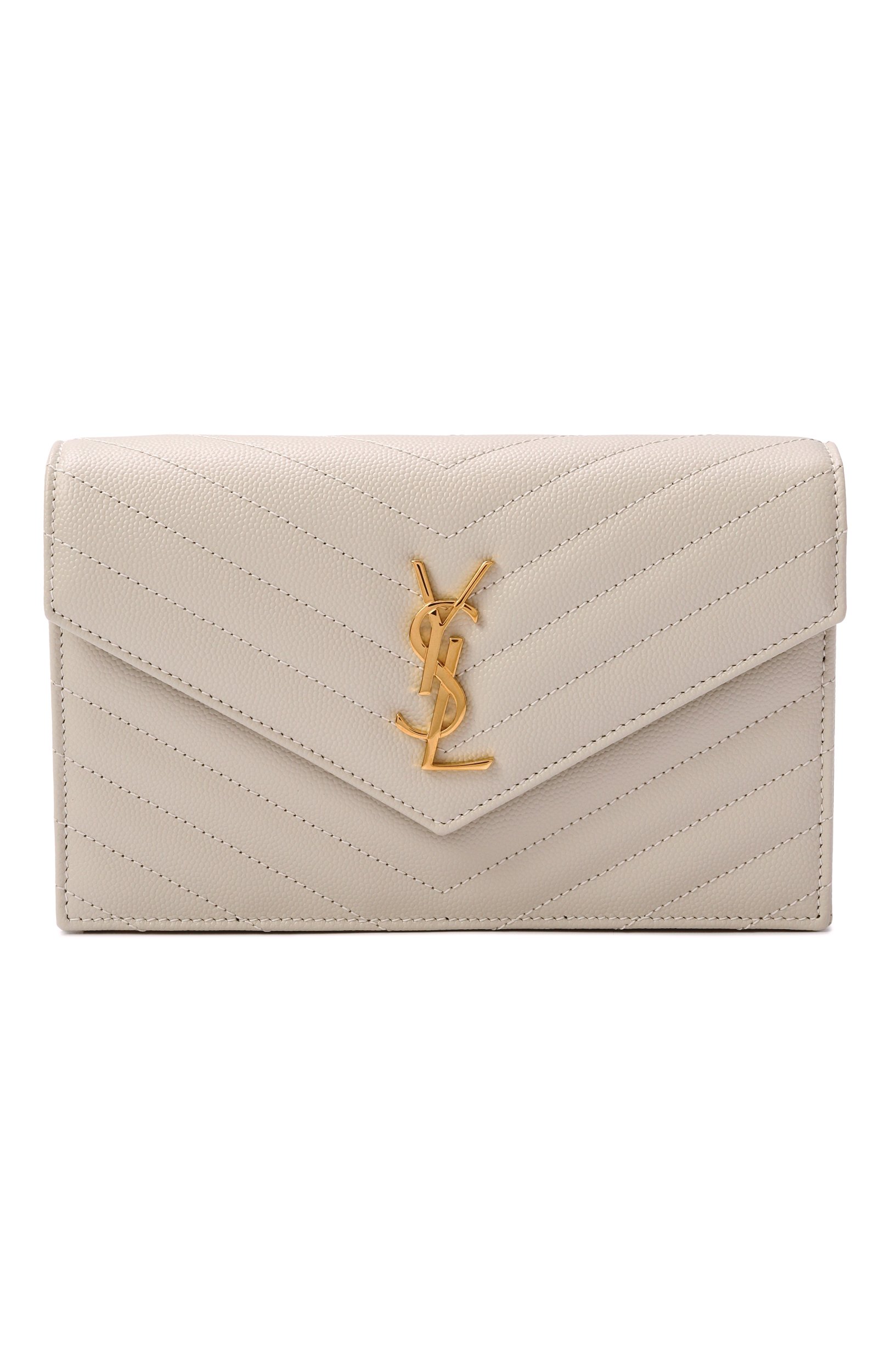 Сумка cassandre SAINT LAURENT кремового цвета по цене 146500 руб., арт. 857605/B0W01, фото 1 Сумка cassandre SAINT LAURENT, арт. 857605/B0W01, фото 1
