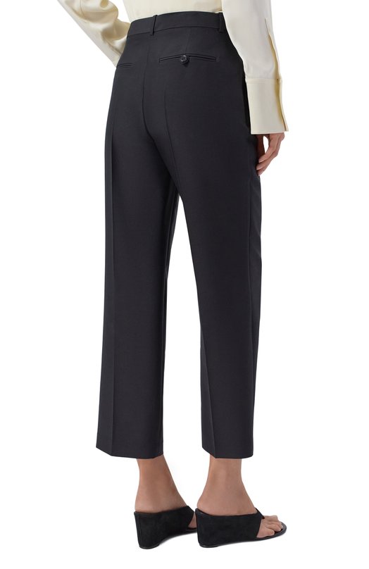 Брюки из шерсти и шелка 12 STOREEZ 137103 Чёрный  137103 Фото 4