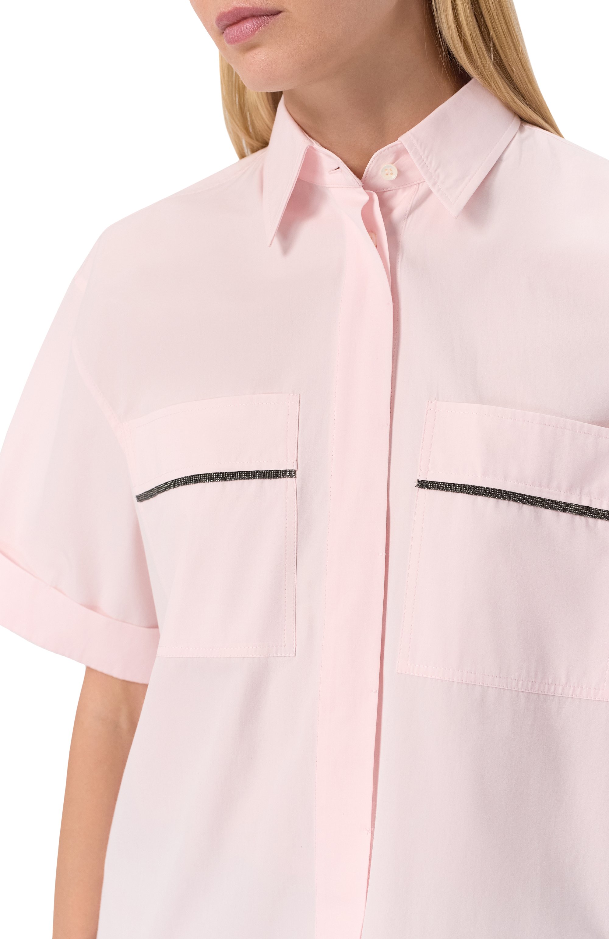 Хлопковая рубашка BRUNELLO CUCINELLI, арт. MW694RA556, фото 5