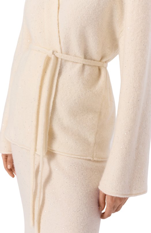 Кардиган из кашемира и хлопка Addicted AD2517 Кремовый  AD2517 Фото 5