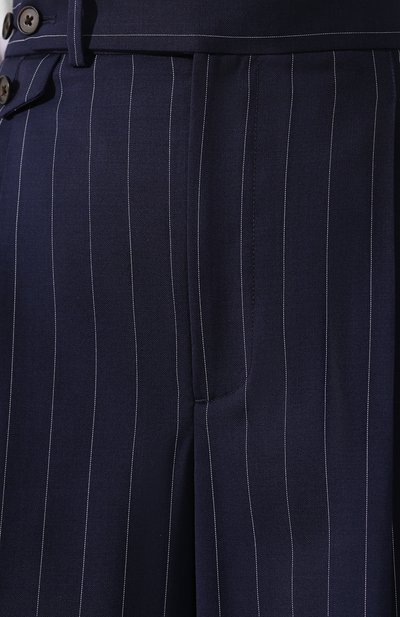 Шерстяные брюки POLO RALPH LAUREN темно-синего цвета по цене 33800 руб., арт. 211733430, фото 5 Шерстяные брюки POLO RALPH LAUREN, арт. 211733430, фото 5