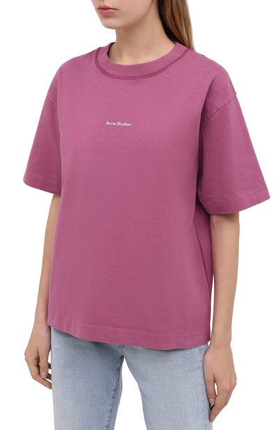 Хлопковая футболка ACNE STUDIOS, арт. AL0149, фото 3