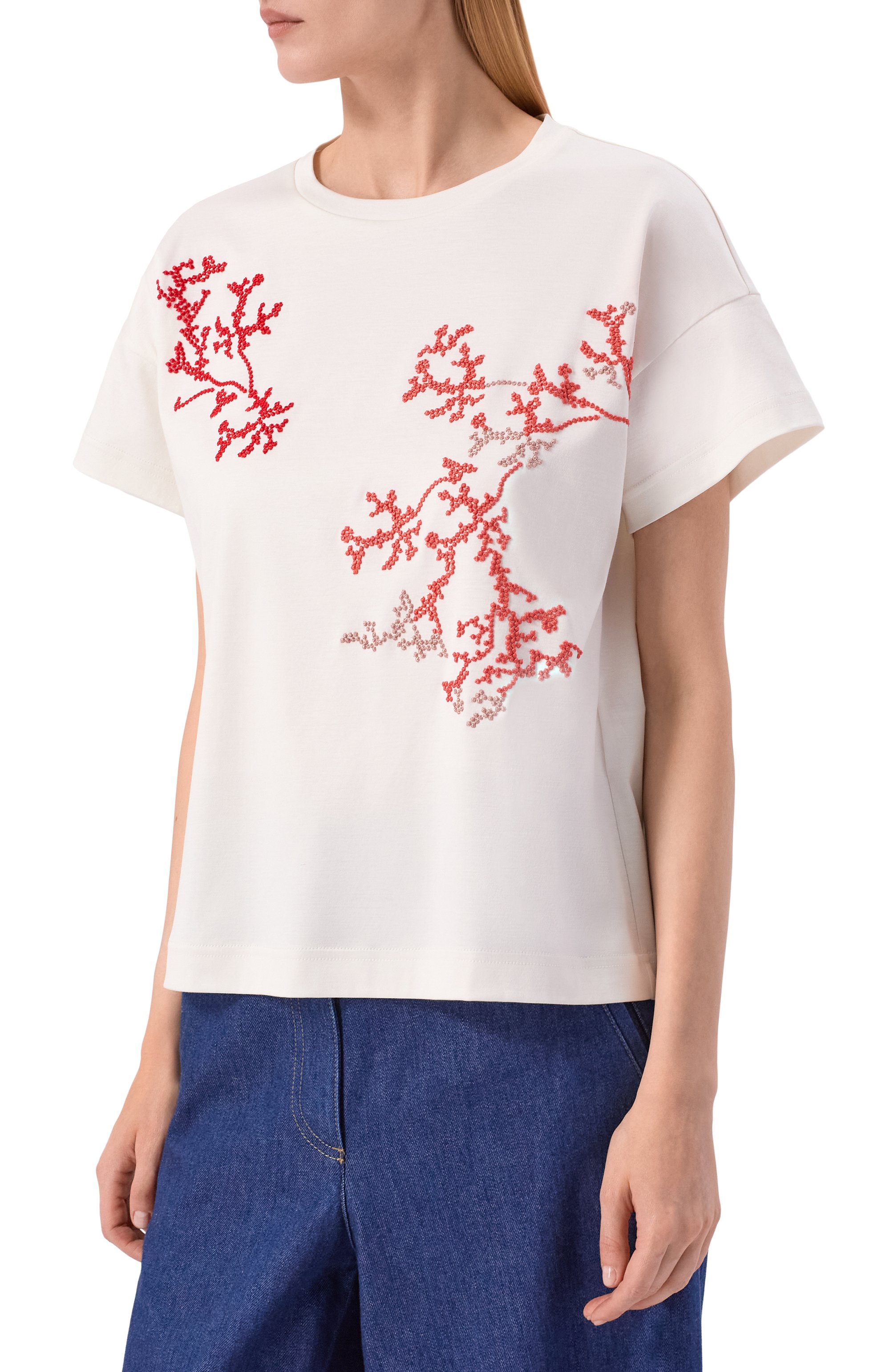 Футболка из шелка и хлопка GIORGIO ARMANI, арт. GW003315/AF25467, фото 3